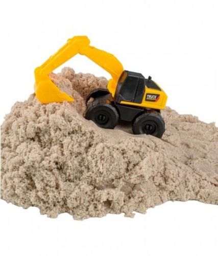 Кинетический Космический песок 1 кг в наборе с машинкой-экскаватор, песочный фото 3