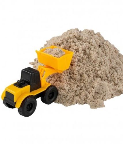 Кинетический Космический песок 1 кг в наборе с машинкой-трактор, песочный фото 3