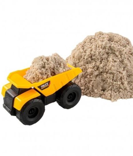 Кинетический Космический песок 1 кг в наборе с машинкой-грузовик, песочный фото 3