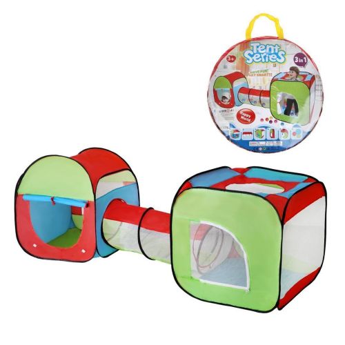 Детская игровая палатка с туннелем 83х78х235 см в сумке 668-6