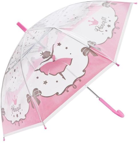Зонт детский прозрачный полуавтомат Mary Poppins Принцесса 48 см 53742