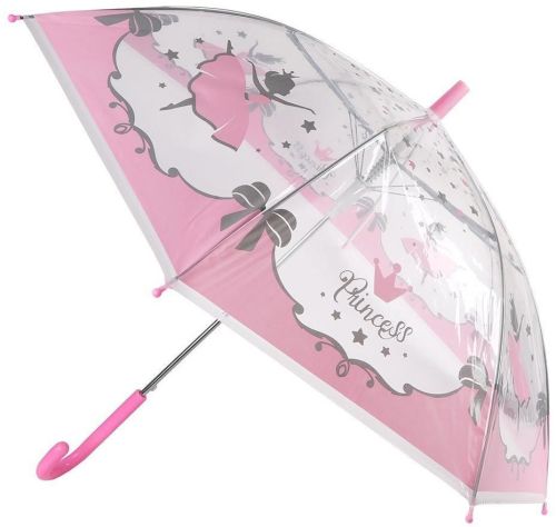 Зонт детский прозрачный полуавтомат Mary Poppins Принцесса 48 см 53742 фото 2
