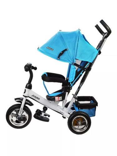Детский трехколесный велосипед Moby Kids Comfort 10x8 EVA голубой 641221 фото 2