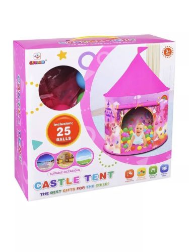 Игровая палатка для девочек Замок с шариками 995-5006A фото 3