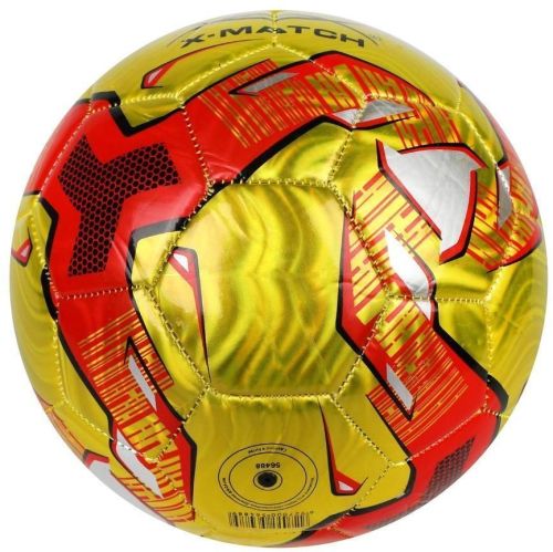 Мяч футбольный X-Match размер 5 золотой металлик 56488 фото 2