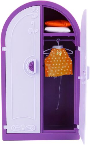 Шкаф для кукольной одежды Огонек Конфетти С-1357 фиолетовый фото 3
