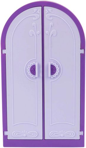 Шкаф для кукольной одежды Огонек Конфетти С-1357 фиолетовый