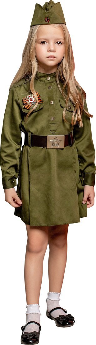 Костюм Солдатка платье  размер 134-68