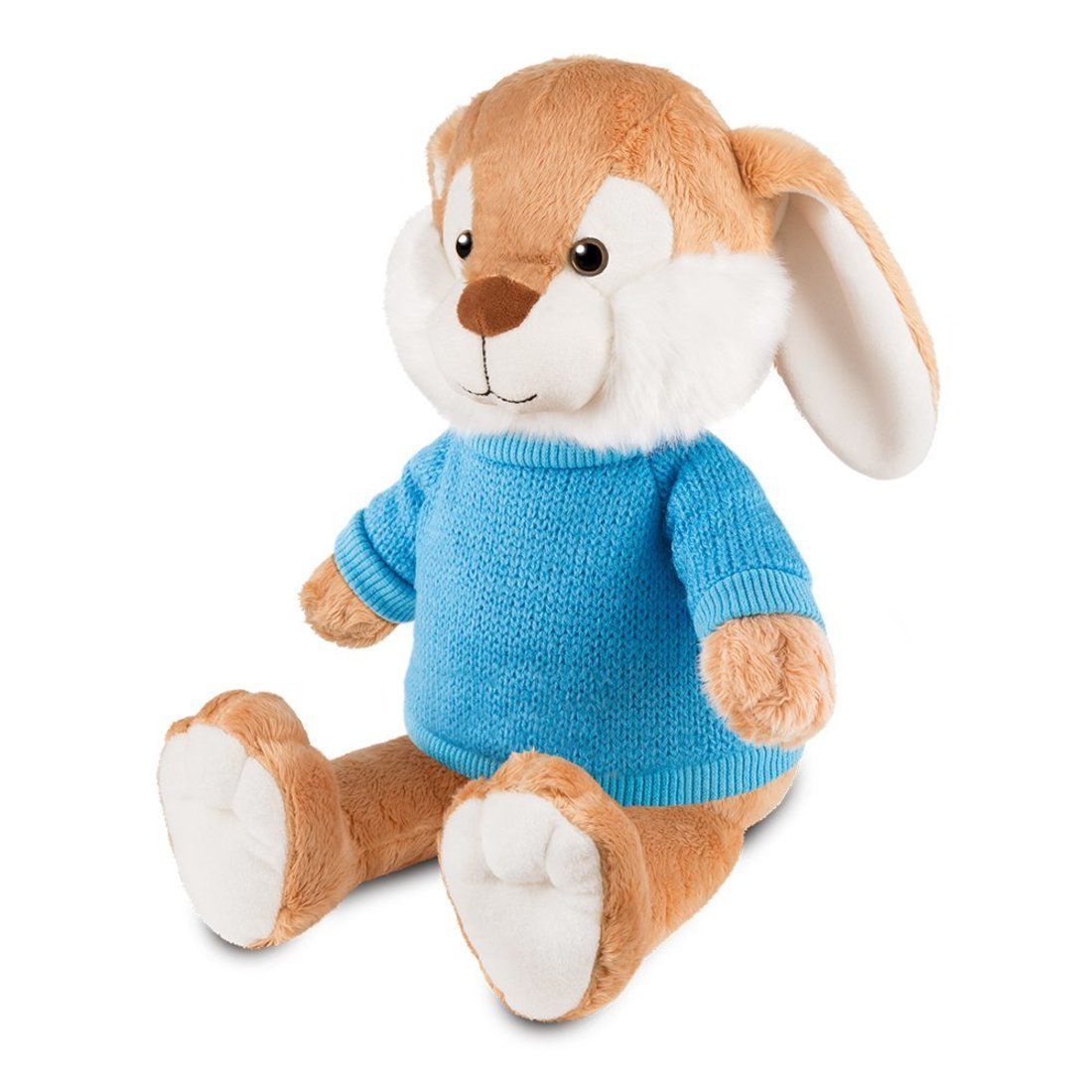 Мягкая игрушка Кролик Эдик в свитере 25 см