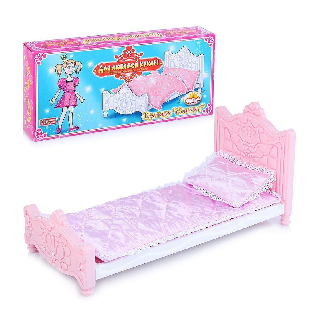 Кровать Сонечка ДЛК розовый