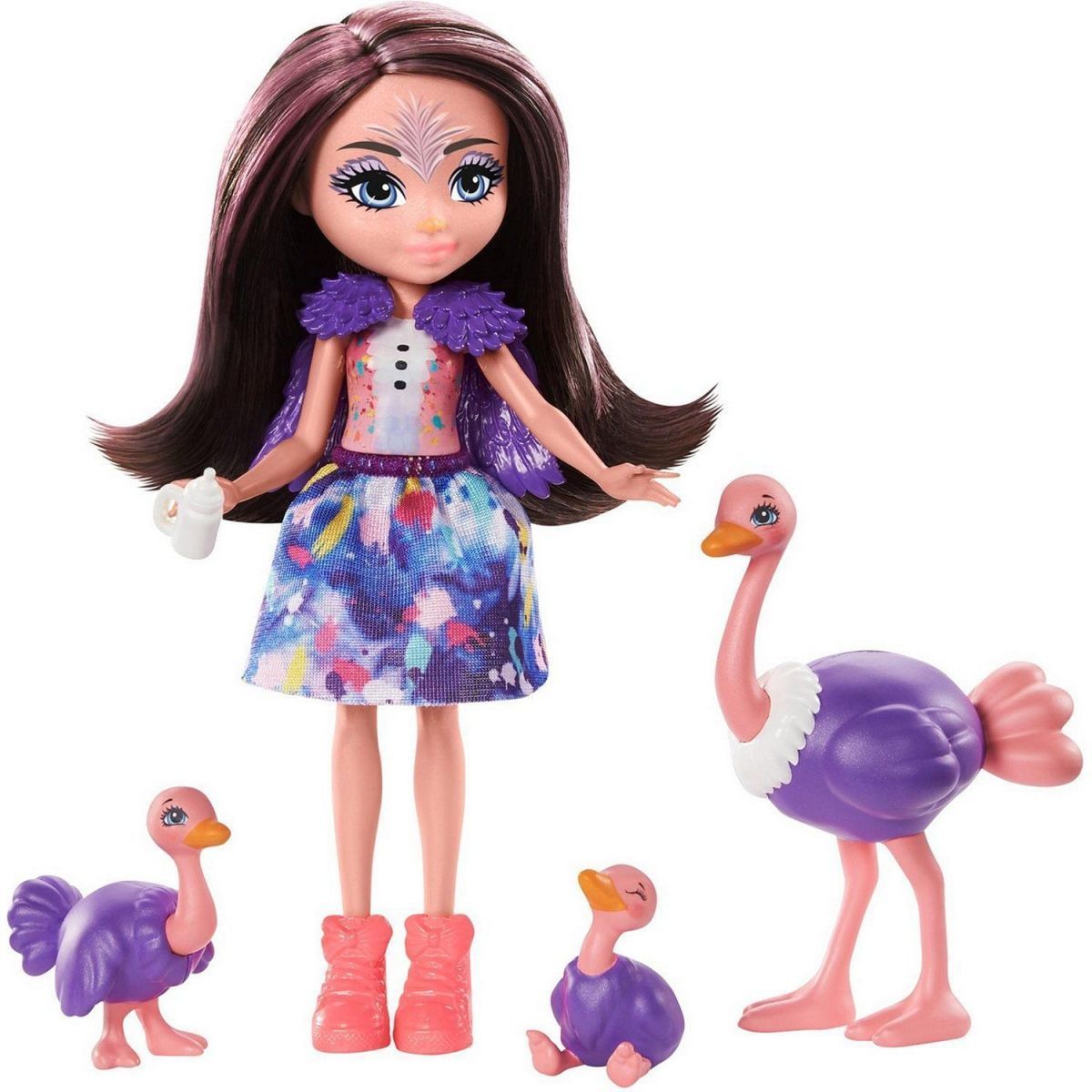 Кукла Enchantimals Ofelia Ostrich, Rapid, Feathers & Flapper GTM32