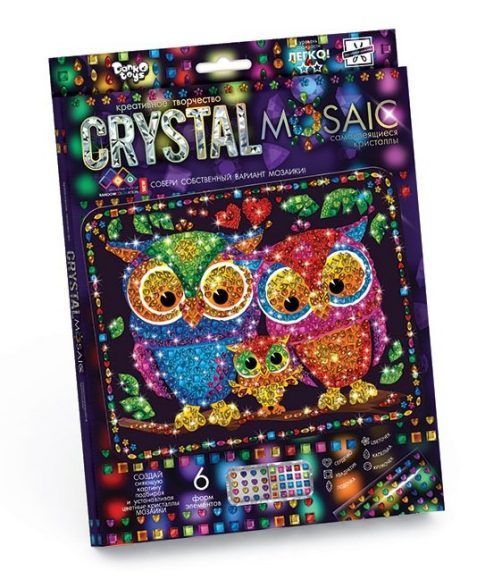 Danko Toys Набор алмазной вышивки Cristal Mosaic Совы (CRM-01-07)