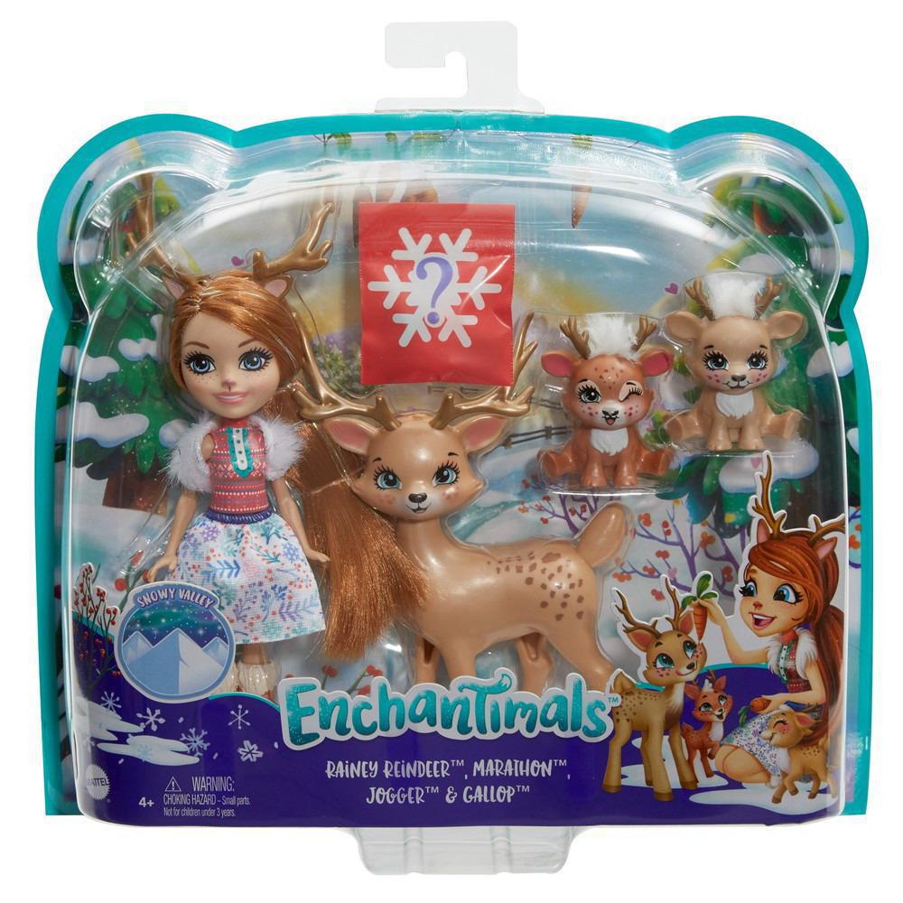 Кукла Mattel Enchantimals с 3-мя зверушками в ассортименте 5 видов