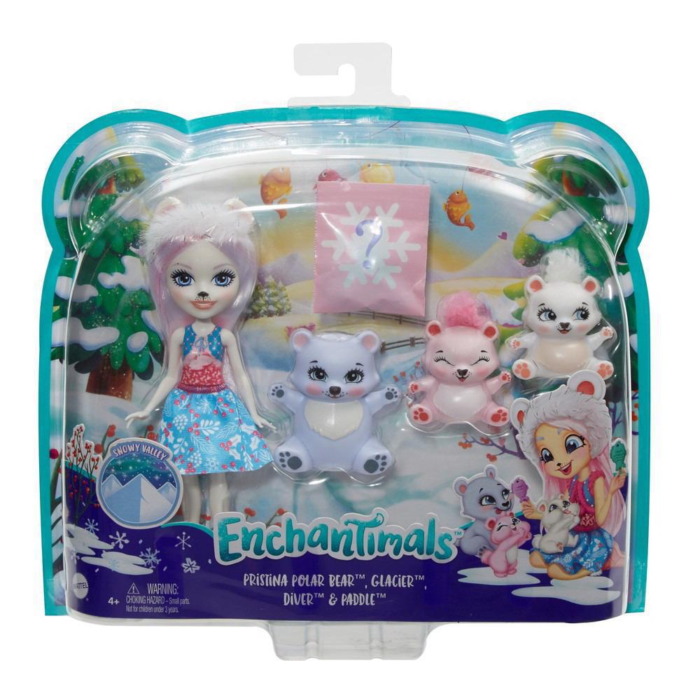 Кукла Mattel Enchantimals с 3-мя зверушками в ассортименте 5 видов