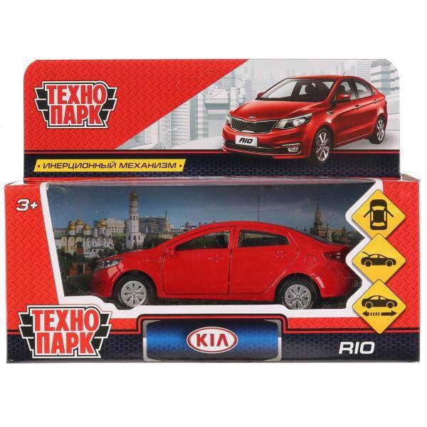 Машинка Технопарк KIA RIO красная 12 см