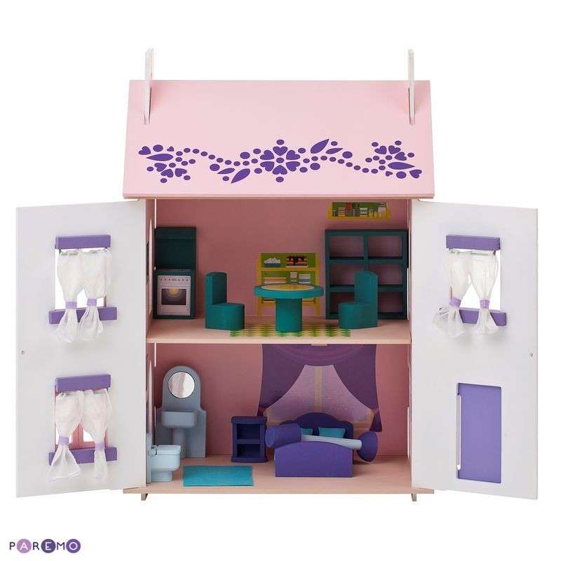 Кукольный домик Paremo Анастасия, для кукол до 15 см (15 предметов мебели)