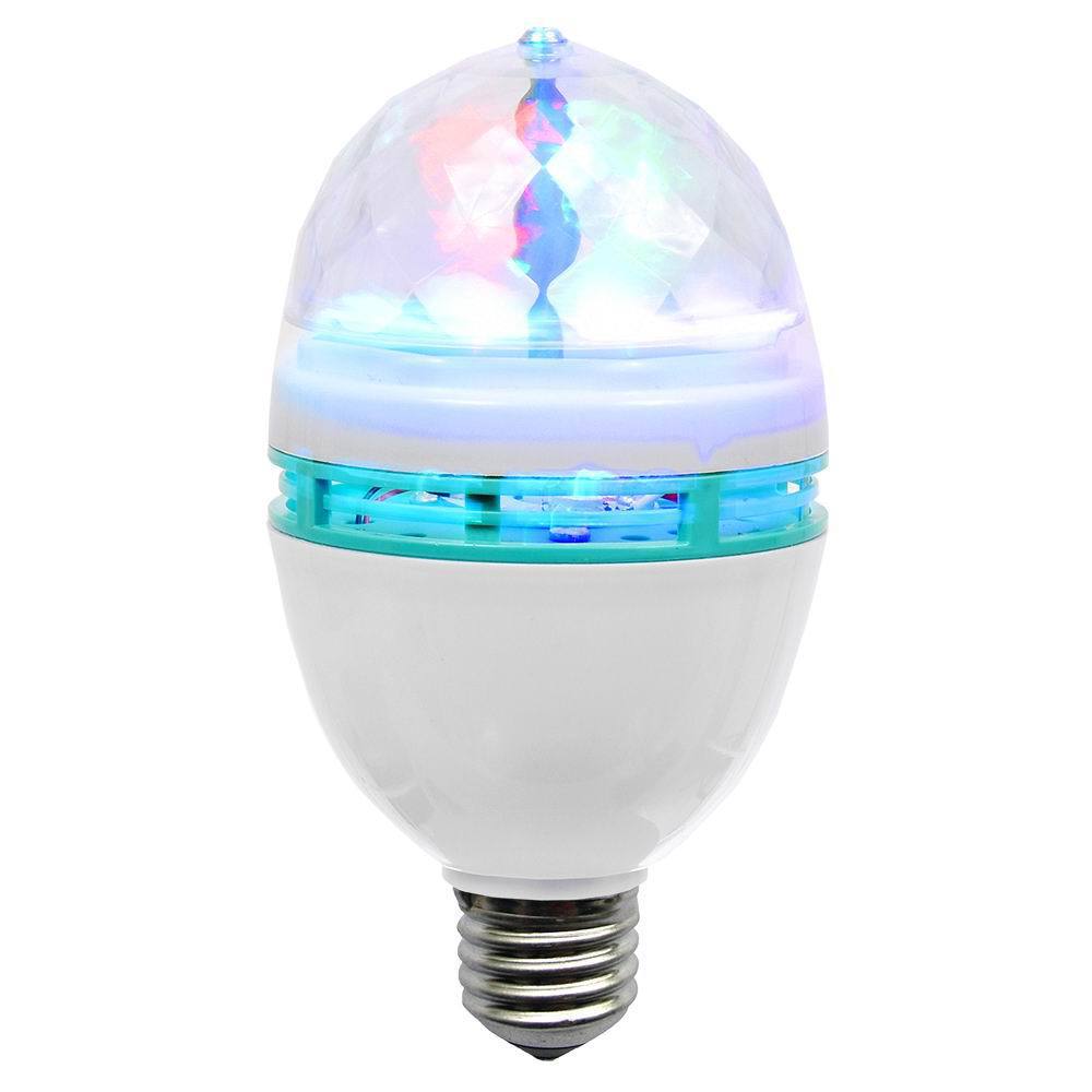 Лампа VEGAS Диско, 3 разноцветных LED лампы, цоколь Е27, 220 V /48/12