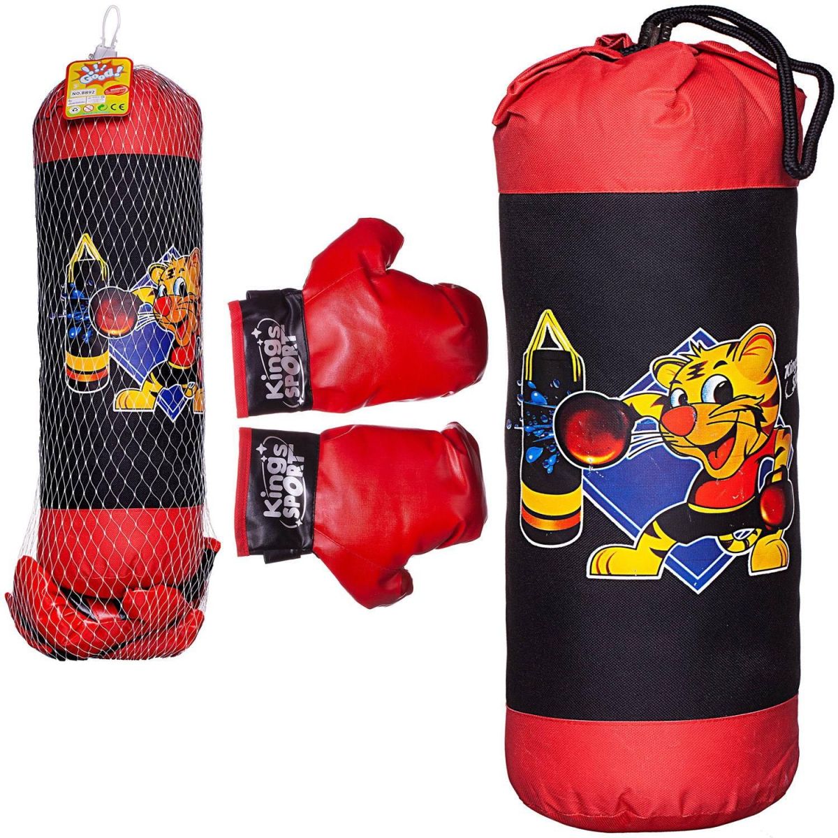 Набор боксерский Junfa Точный удар: груша 71 см и перчатки