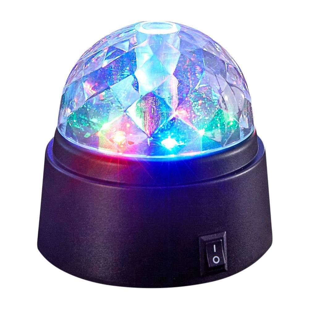 Шар Диско VEGAS, 6 разноцветных LED ламп, 9*9 см, 3*АА /48/12