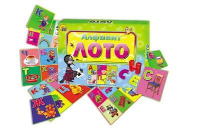 игра настольная. лото алфавит Игра настольная. Лото АЛФАВИТ