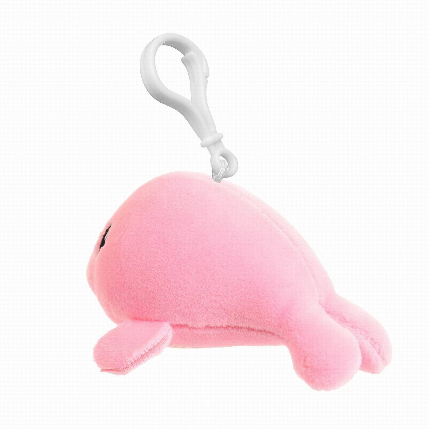 Мягкая игрушка Abtoys Supersoft mini тюлень розовыйl, 7см with с пластиковым карабином