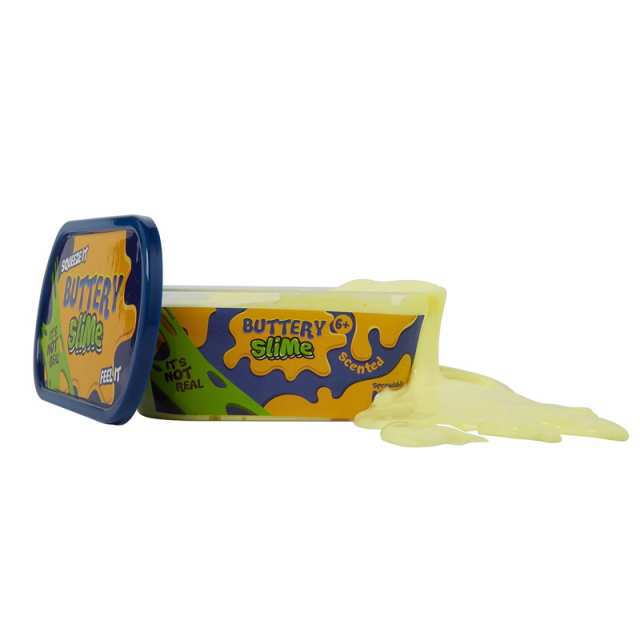Слайм Junfa Жвачка для рук "Buttery Slime" Сливочное масло, цвет бледно-желтый