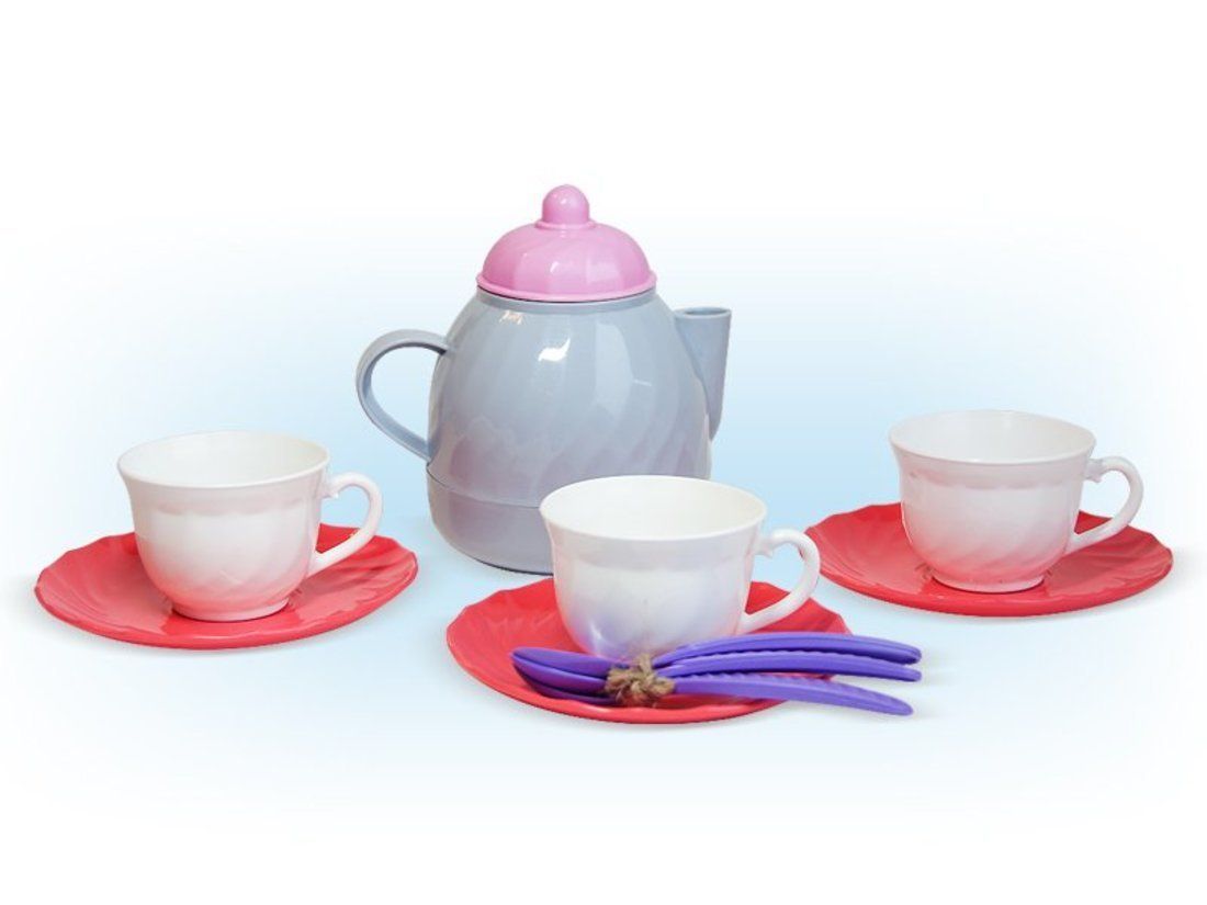 Набор посуды чайный Розовый зефир, 11 предметов
