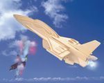Сборная деревянная модель Чудо-Дерево Авиация Самолет F16 (3 пластины)