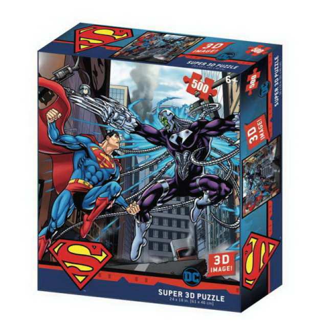 Пазл Prime 3D Супермен против Электро 500 элементов