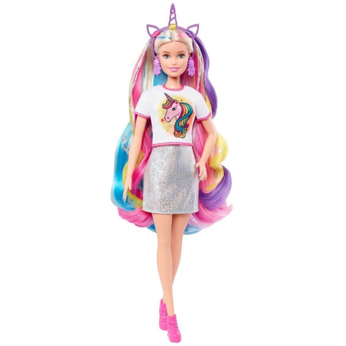Кукла Barbie Радужные волосы