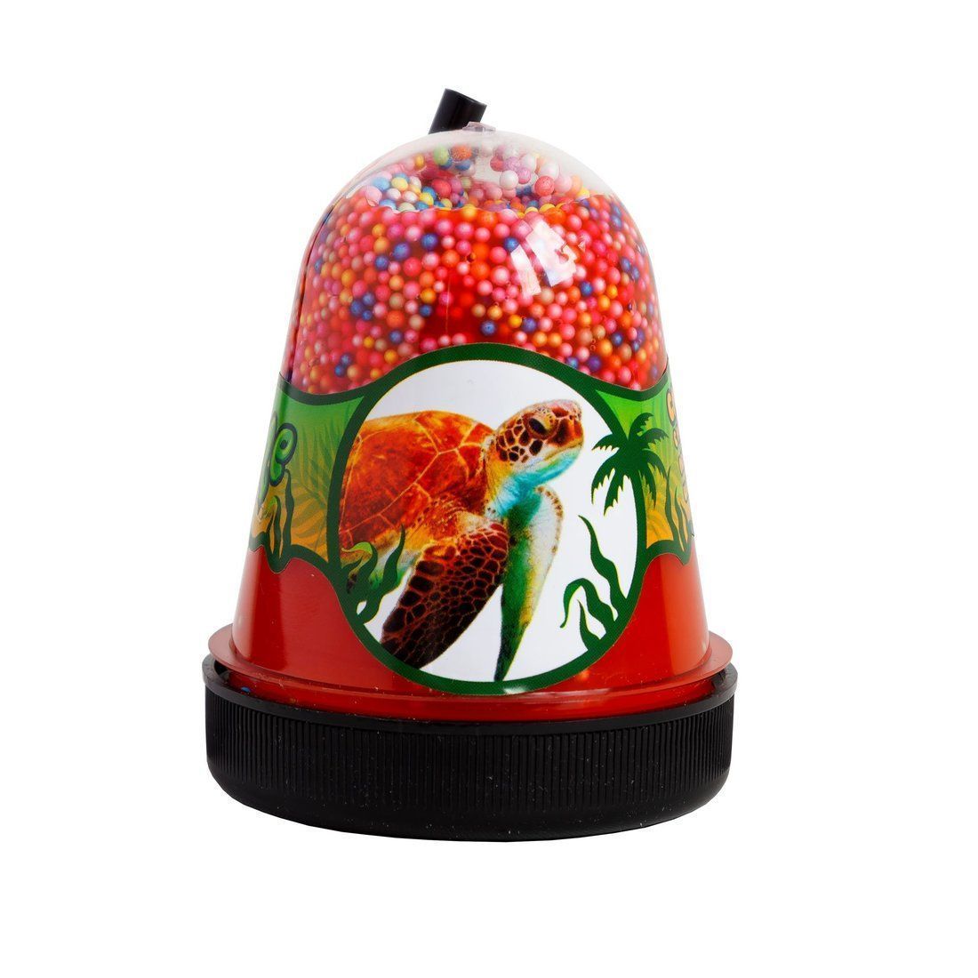 Слайм Jungle с разноцветными пенопластовыми шариками (Черепаха) 130 г