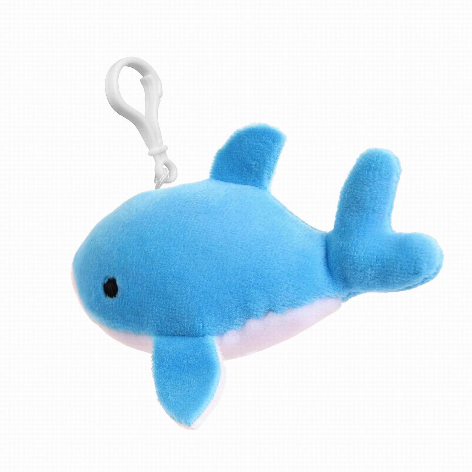 Мягкая игрушка Abtoys Supersoft mini акула, 7см with с пластиковым карабином