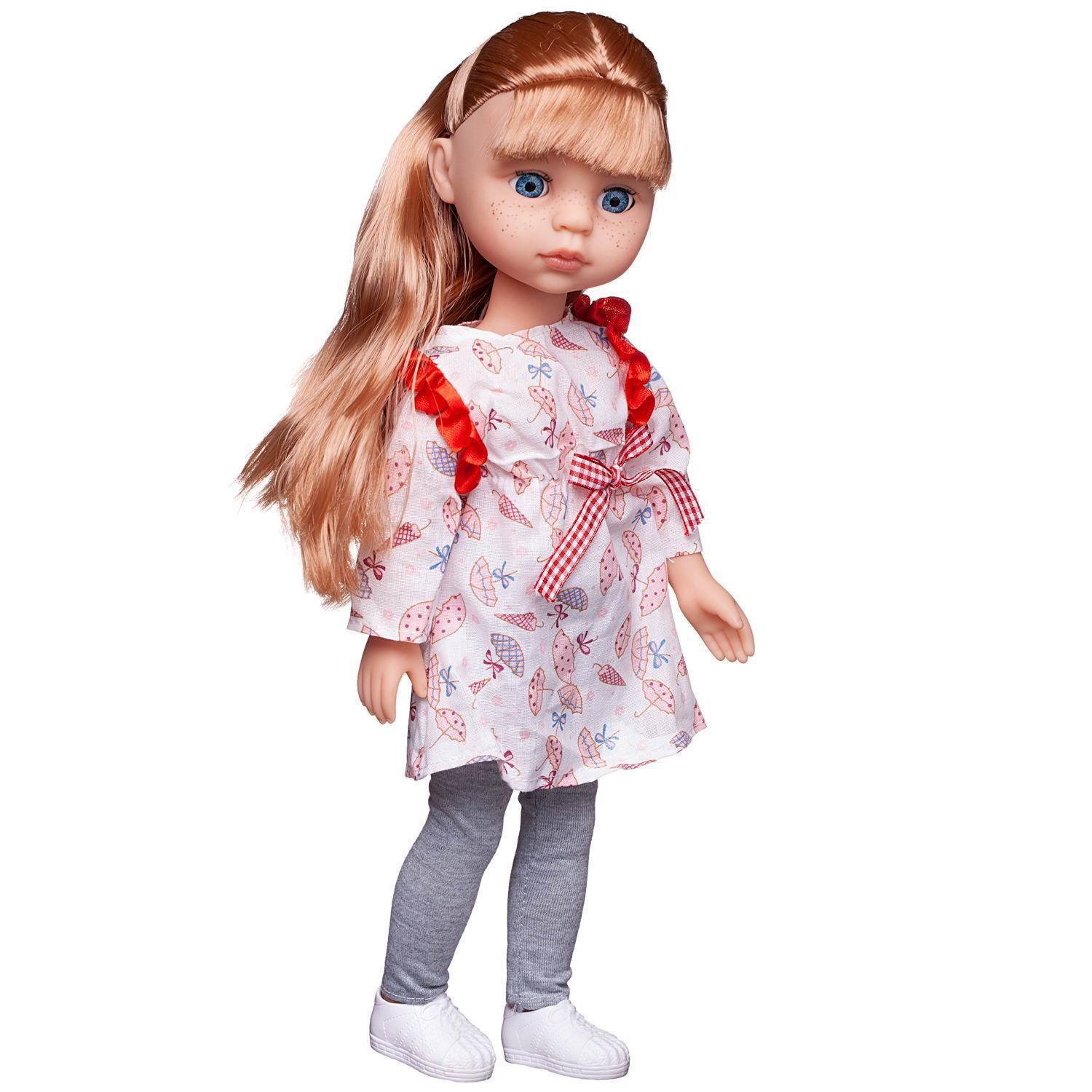 Кукла Junfa Ardana Baby блондинка в светлом платье с кроликом 37,5 см
