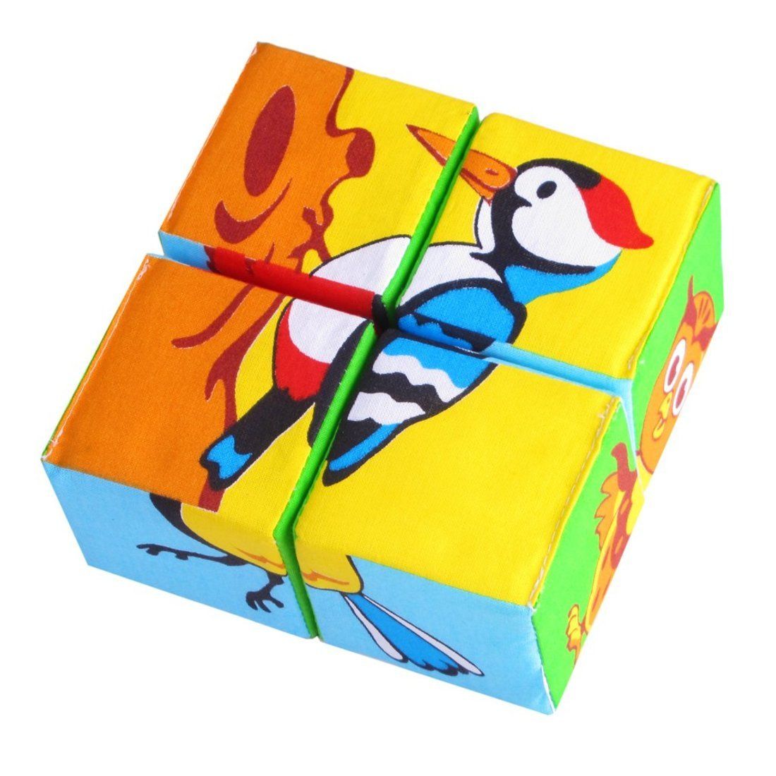 Кубики-пазлы Мякиши Собери картинку Птицы