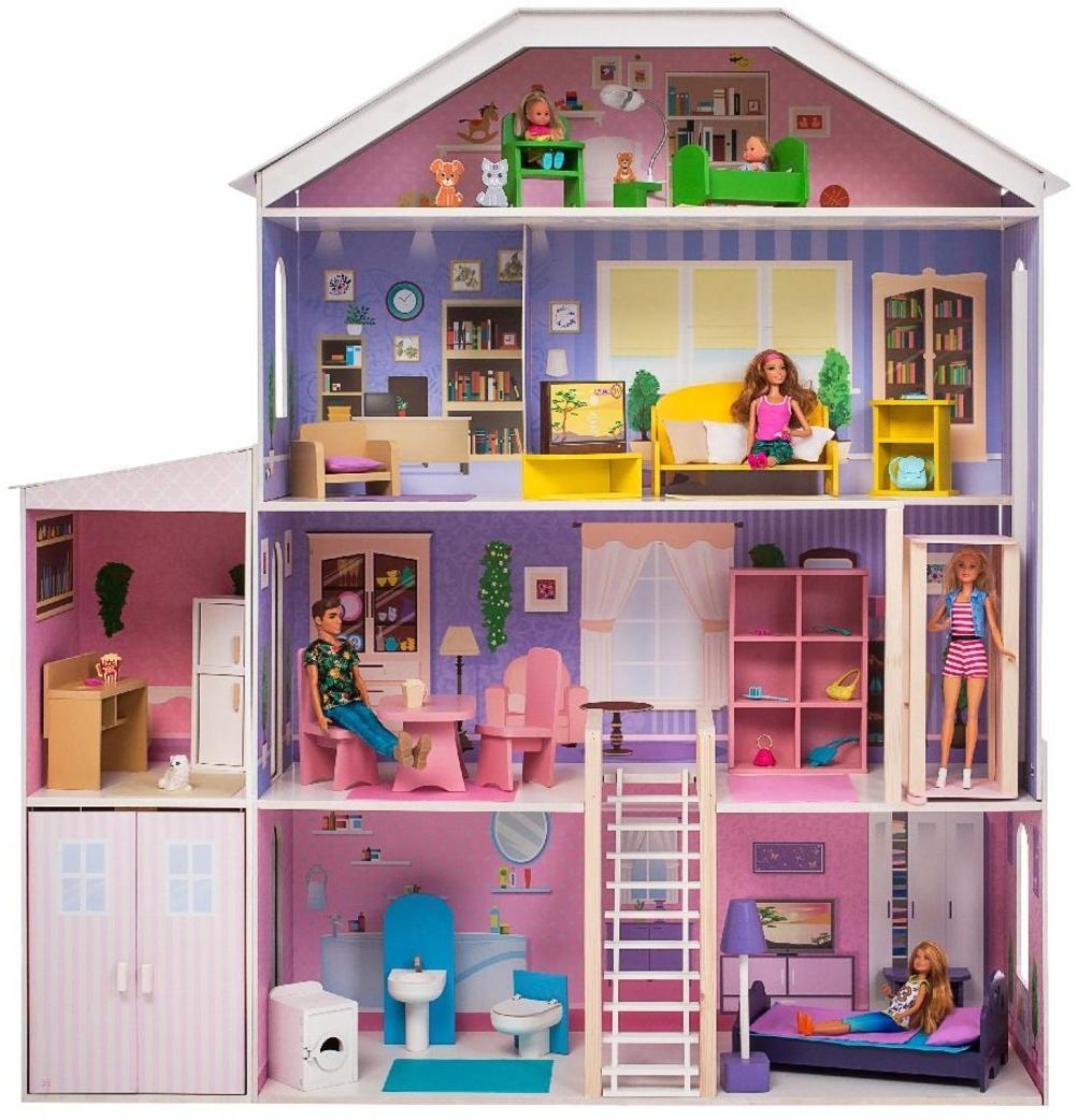Кукольный дом куклы. Кукольный домик Paremo Элли. Домик для куколок. Домик для кукол с мебелью.