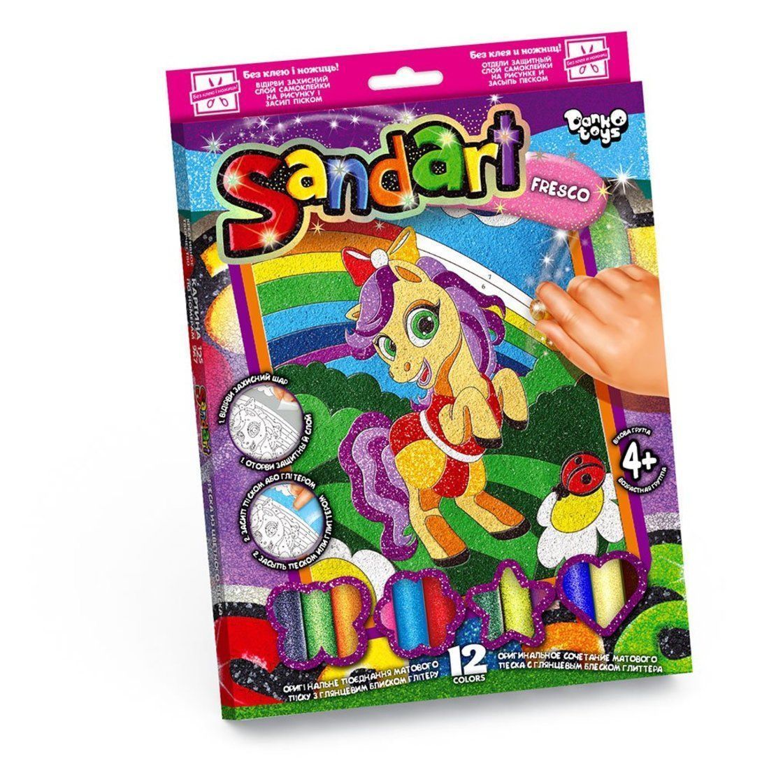 Danko Toys Фреска Sandart Принцесса Пони (SA-02-08)