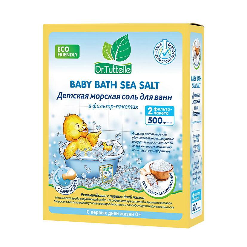 Соль для ванн DR.Tuttelle Детская морская, натуральня 500 гр