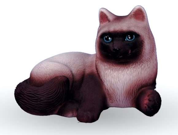 Игрушка для ванной ОГОНЁК Кошка Сиамка (С-631) коричневый