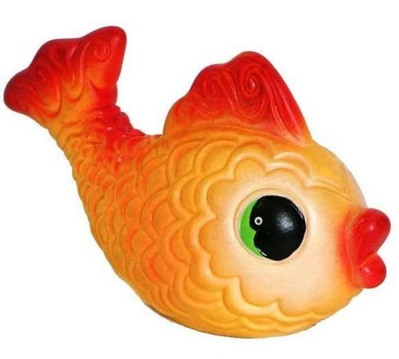 Игрушка для ванной ОГОНЁК Золотая рыбка (С-342) оранжевый/красный