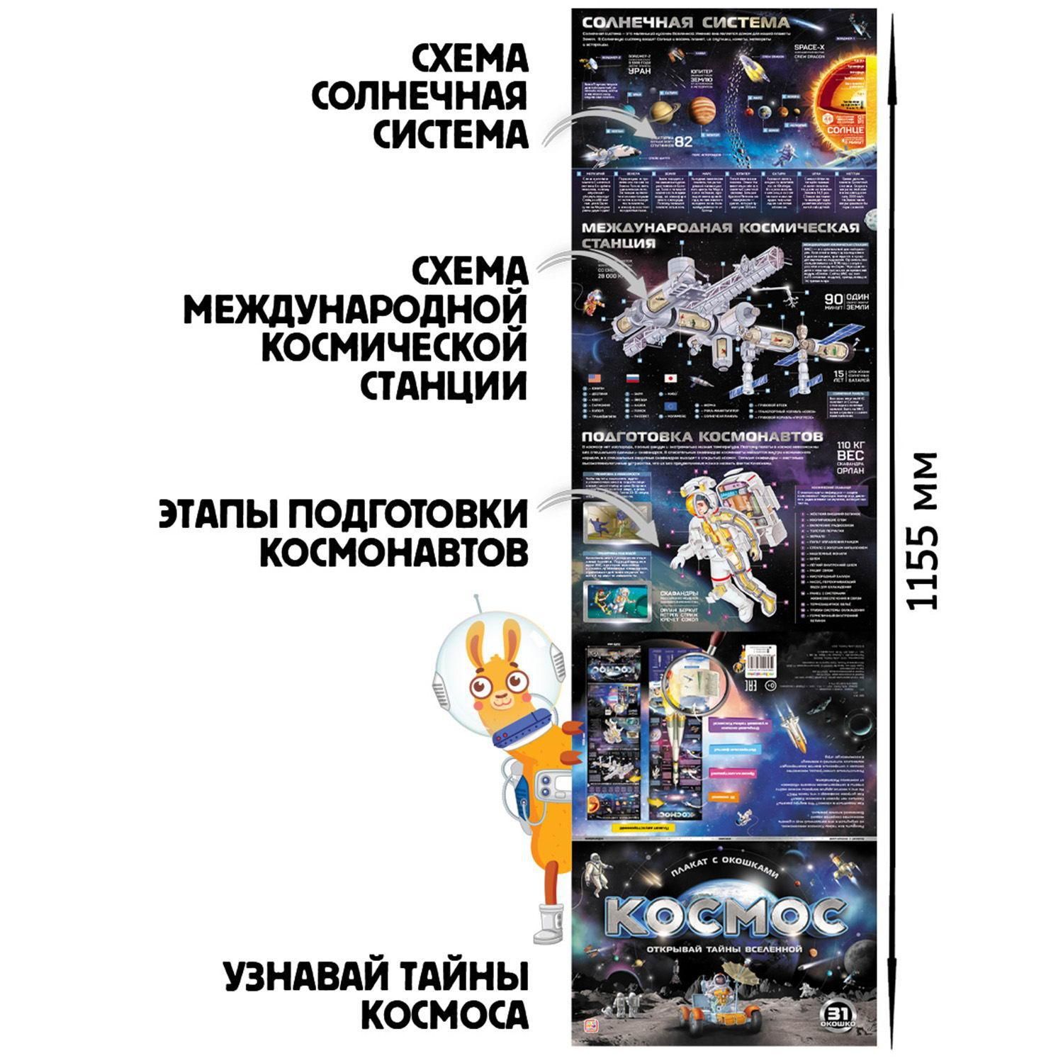 Плакат Malamalama Космос, с окошками