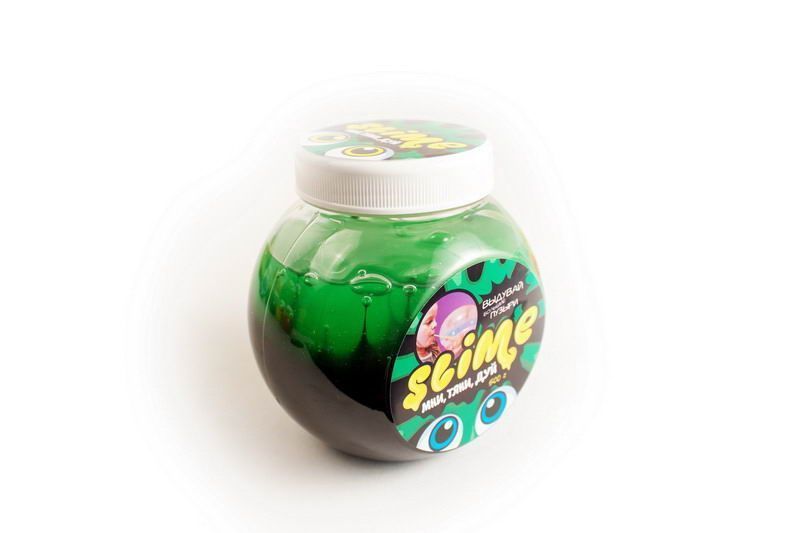 Лизун Slime Mega Mix черный + зеленый 500 гр