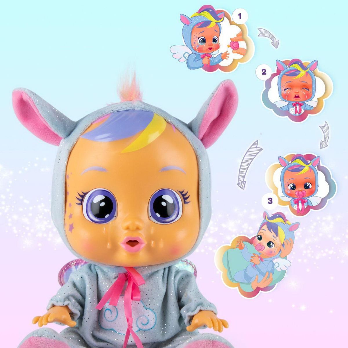 Кукла IMC Toys Cry Babies Плачущий младенец, Серия Fantasy, Jenna, 30 см
