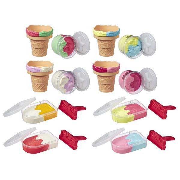 Набор для творчества Hasbro Play-Doh Масса для лепки Мороженое 2 цвета