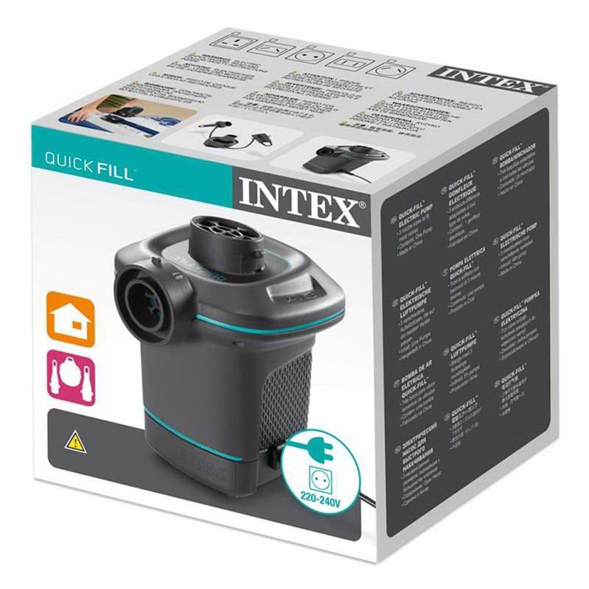 Электрический fill. Насос Intex 66640. Электронасос 220-240в Intex 66640. Насос Intex quick-fill 66640. Насос электрический Intex 66626.