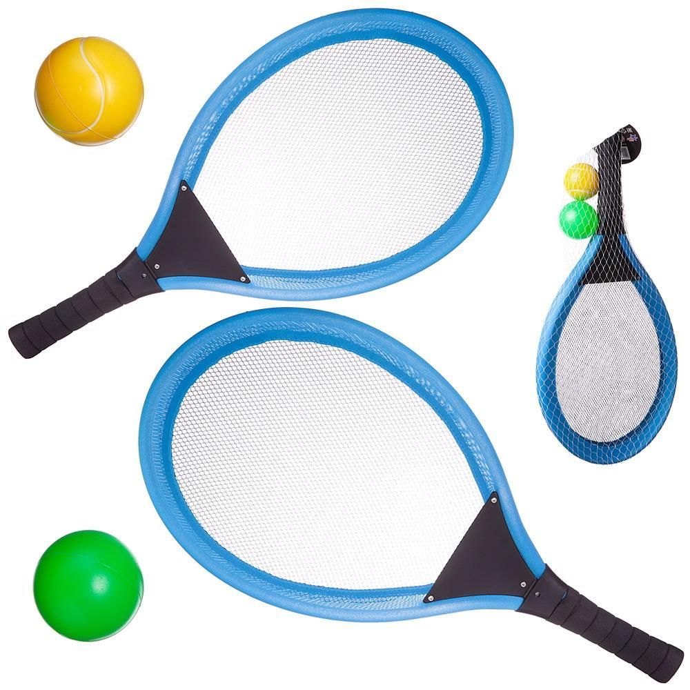 Теннис Abtoys в наборе 4 предмета: 2 ракетки, 2 мячика