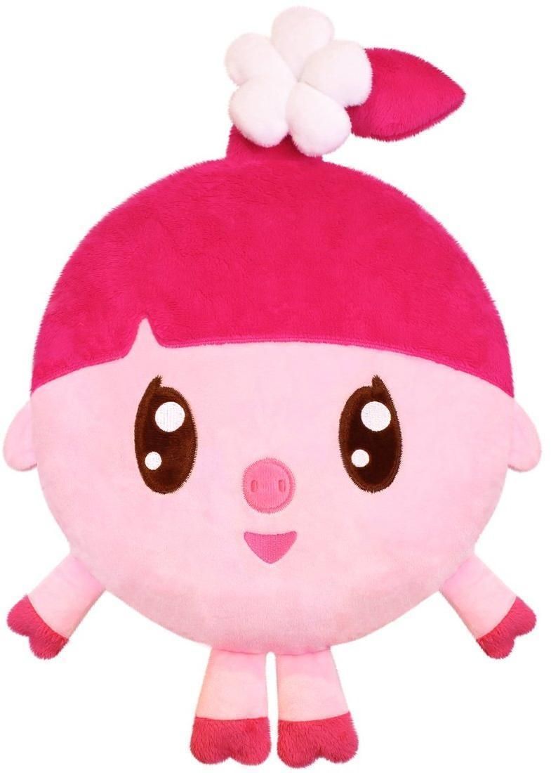 Игрушка-подушка Мякиши Малышарики Нюшенька, 45 см, розовый
