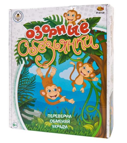Настольная игра ABtoys Академия Игр "Озорные обезьянки"