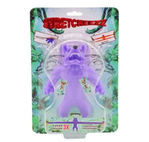 Игрушка-антистресс Stretcheezz Фигурка-тянучка Фиолетовый волк 14см фото 2