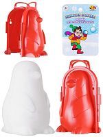 ABtoys Снежколеп Пингвин 3D красный 16х12х22 см
