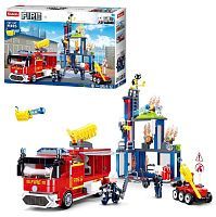 Конструктор Sluban серия Пожарный Тушение пожара 585 деталей